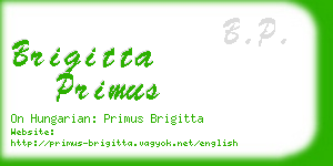 brigitta primus business card